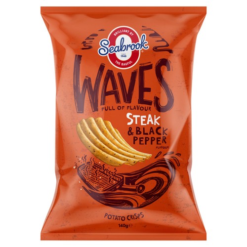 Seabrook Waves Steak & Black Pepper Share Bag