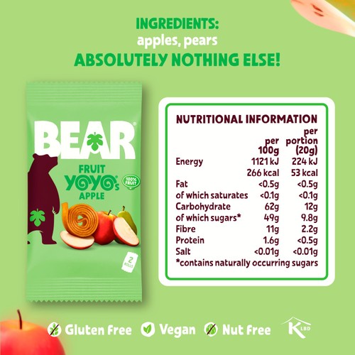 BEAR Fruit Yoyos Apple Multipack