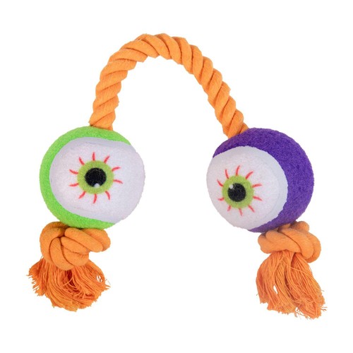 Spirit & Spook Goofy Eyes Rope Dog Toy