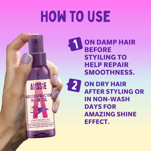 Aussie Hair Oil Reconstructor Vegan Hair Treatment for Dry and Damaged Hair