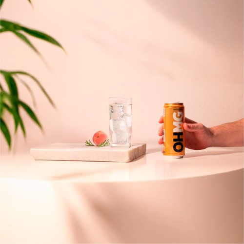 OHMG Peach sparkling magnesium water