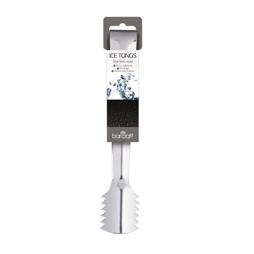 BarCraft Stainless Steel Ice Serving Tongs
