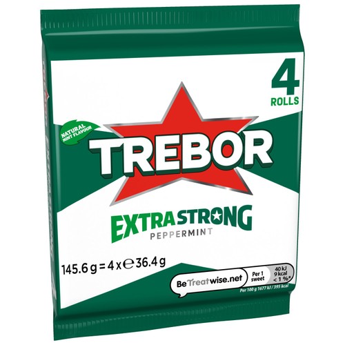 Trebor Extra Strong Peppermint Mint Rolls