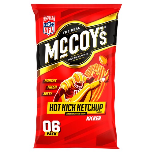 McCoy's Hot Kick Ketchup Multipack Crisps