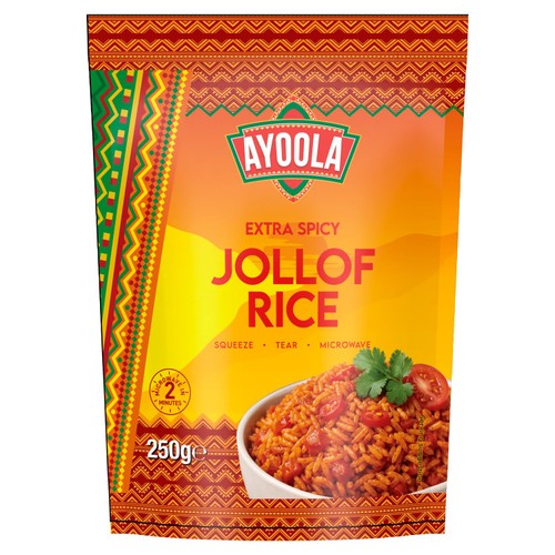 Ayoola Extra Spicy Jollof Microwave Rice Pouch