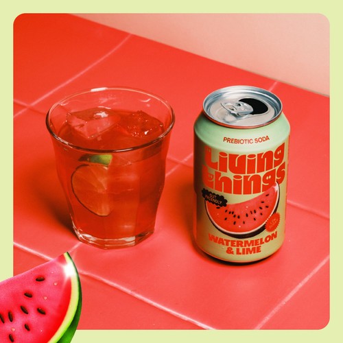 Living Things Watermelon & Lime Biotic Soda