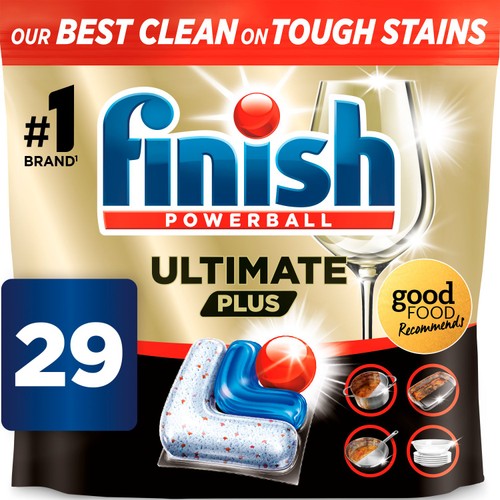Finish Ultimate Plus All In One Dishwasher Tablets Regular