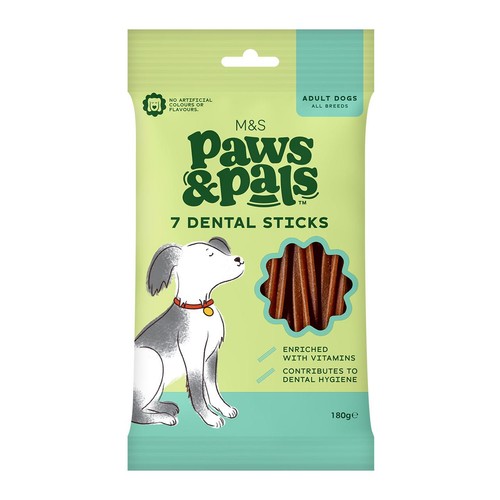 M&S Paws & Pals Dental Sticks for Medium Dogs