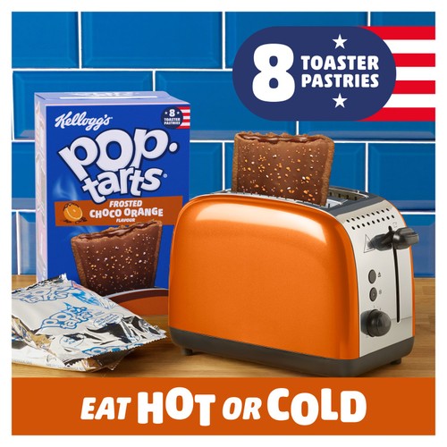 Kellogg's Pop Tarts Chocolate Orange Pastry Snack Bars