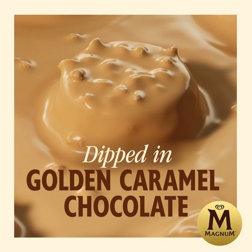 Magnum Bonbon Gold Caramel Billionaire Ice Cream Frozen Snack
