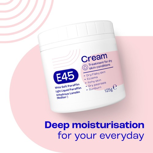 E45 Moisturiser Body Cream for Dry Skin & Eczema
