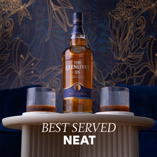 The Glenlivet 18 Year Old Single Malt Scotch Whisky With Giftbox