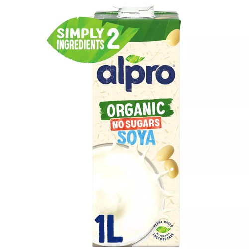 Alpro Organic Soya No Sugars Long Life Dairy Free Drink
