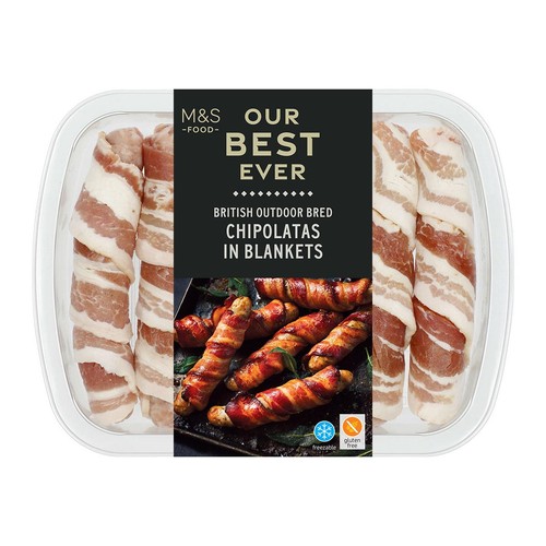 M&S Our Best Ever 6 British Chipolata in Blankets