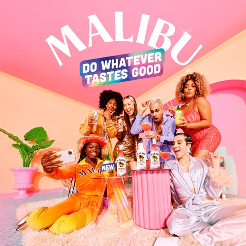 Malibu Strawberry Flavoured Rum Spirit Drink