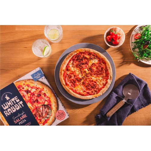 White Rabbit Gluten Free Sourdough Salame Pizza