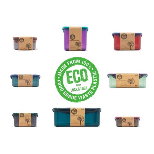 LocknLock Eco 1l & 1.4l Set