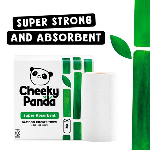 The Cheeky Panda Natural Bamboo Kitchen Rolls