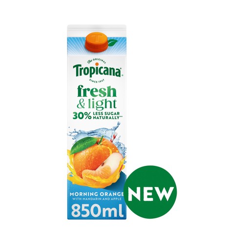 Tropicana Fresh Light Morning Orange 850ml Ocado
