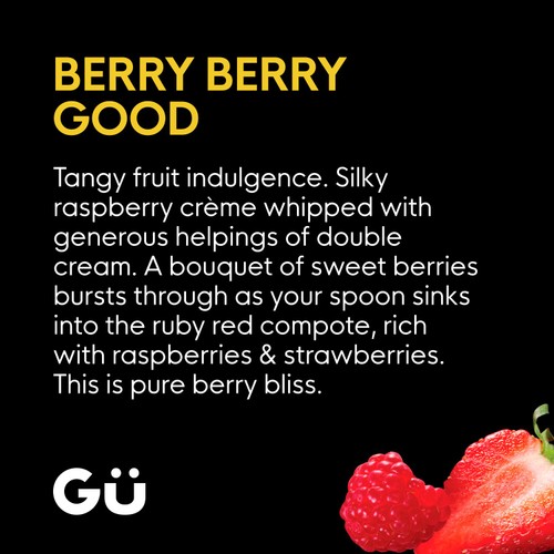 Gu Raspberry & Strawberry Fruit Creme Dessert