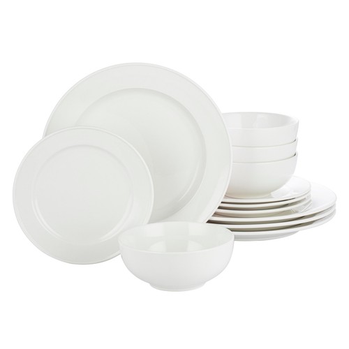 Waterside 12pc Atelier Moderne Porcelain Dining Set