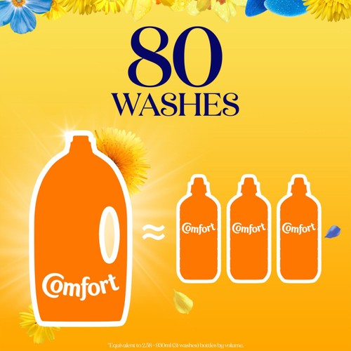 Comfort Fresh Sunshiny Days Fabric Conditioner 80 Washes