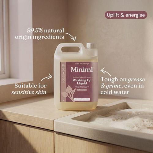 Miniml Washing Up Liquid - Rhubarb & Lemon