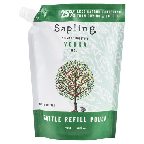 Sapling Climate Positive Vodka Refill Pouch