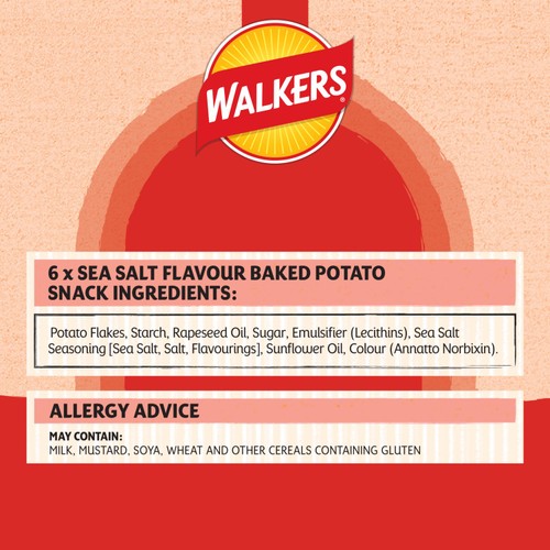 Walkers Baked Sea Salt Multipack Snacks
