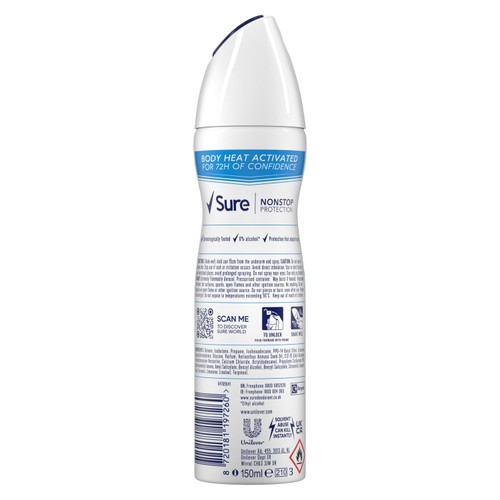 Sure Women 72hr Nonstop Protection Cotton Dry Antiperspirant Deodorant