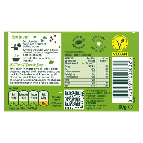 Knorr 8 Vegetable Bouil Cubes
