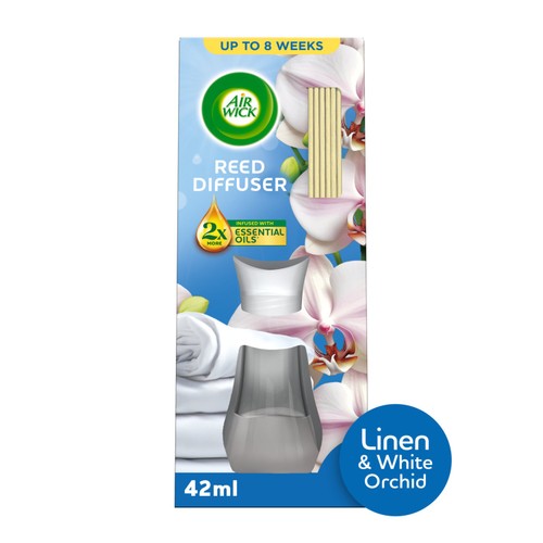 Airwick Linen & White Orchid Reed Diffuser