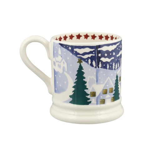 Emma Bridgewater Christmas Icons Winter Village 1/2 Pint Mug