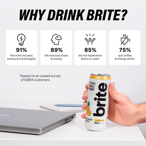 Brite Natural Focus, Energy Pineapple Mango