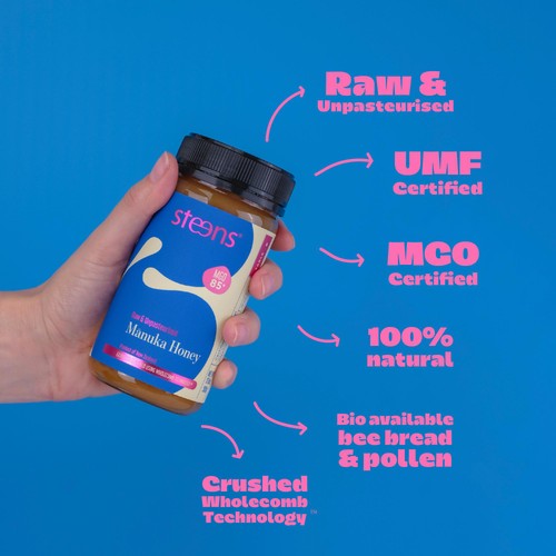 Steens MGO 85 Raw Manuka Honey