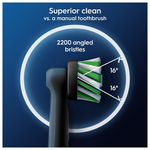 Oral-B Cross Action Toothbrush Heads Refills Black