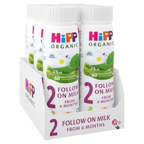 HiPP Organic 2 Follow On Baby Milk Liquid Formula From 6 months 