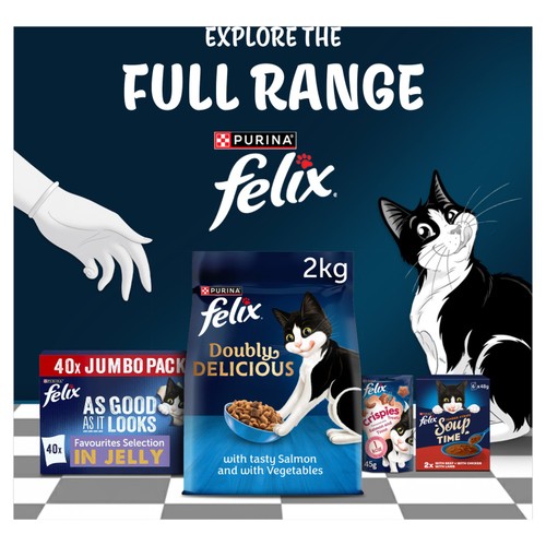 Felix Doubly Delicious Salmon & Vegetables Dry Cat Food