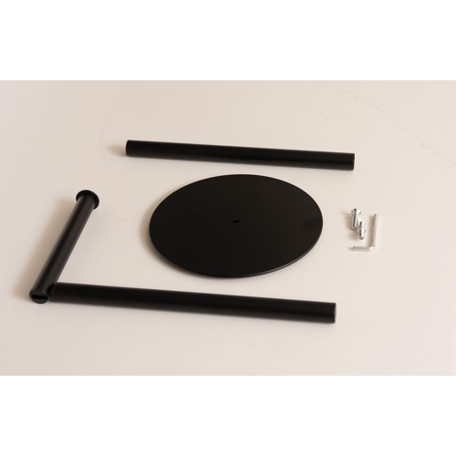 Addis Free Standing Metal Toilet Roll Holder, Black