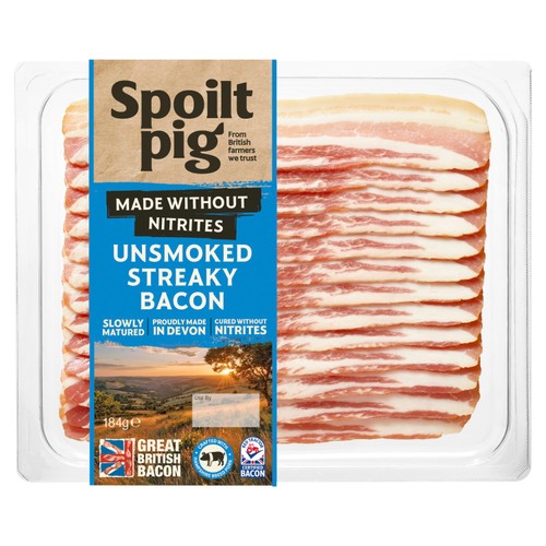 Spoiltpig British Made Without Nitrites Unsmoked Streaky Bacon
