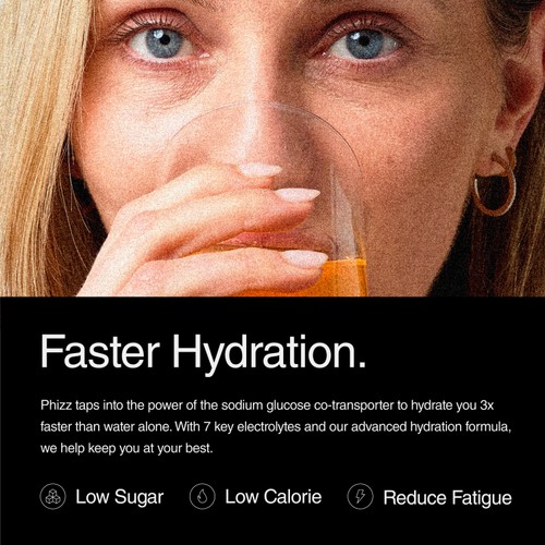 Phizz Orange Daily Energy 3-in-1 Hydration, Electrolytes and Vitamins