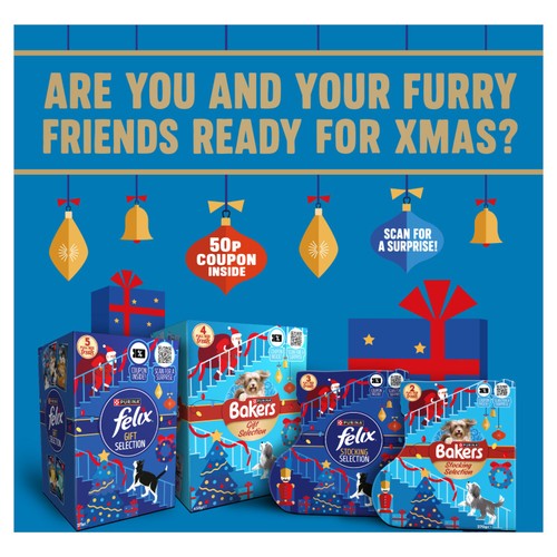 BAKERS Dog Treats Christmas Selection Gift Box 458g
