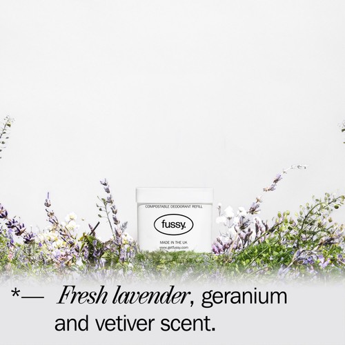 Fussy Refillable Natural Deodorant Lavender Fields