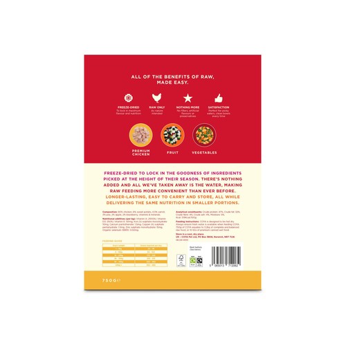 COYA Freeze-Dried Raw Adult Dog Food Chicken