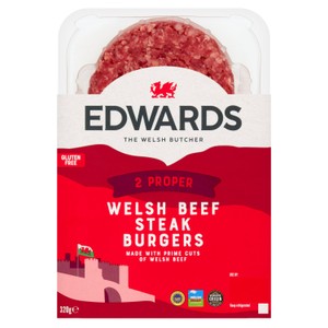 Edwards Welsh Beef Steak Burgers