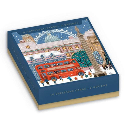 Snowy London Christmas Card Pack