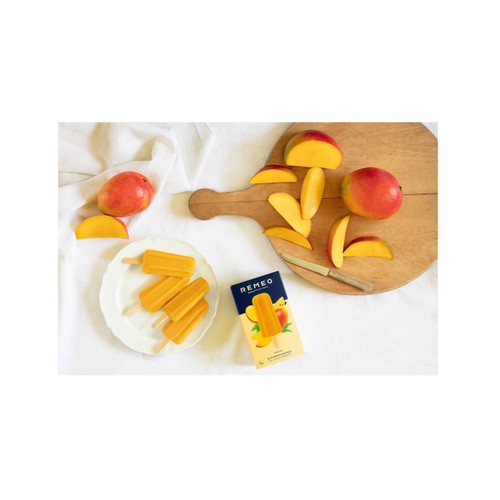 Remeo Gelato Alphonso Mango Sorbet Lolly
