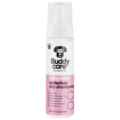 Buddycare Waterless Dog Shampoo Baby Fresh