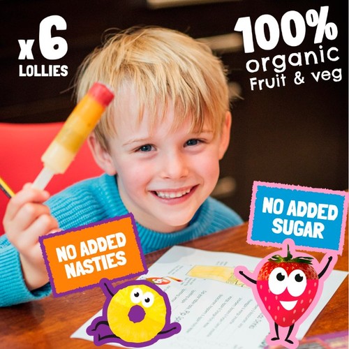 Pip Organic Rainbow Fruity Lollies with Cheeky Veg