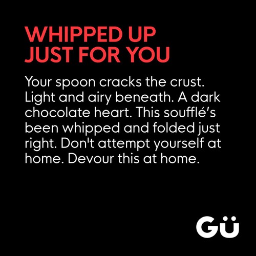 Gu Hot Puds Chocolate Souffle Dessert